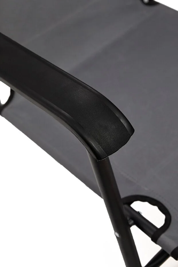 Litus Katlanır Şezlong Plaj Şezlongu Portatif Kamp Sandalyesi Ve Bahçe Şezlongu - Gri